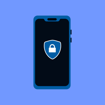 Phone with lock shield inside