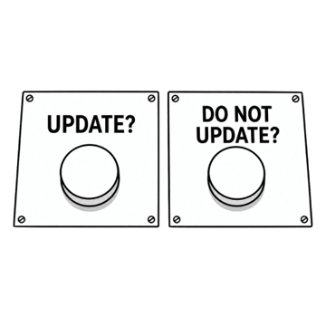 Buttons with update and not update